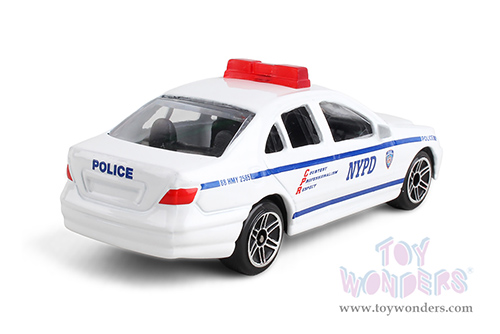 Daron Realtoy® - N.Y.P.D. Police Car (3" diecast model car, White) RT8953P