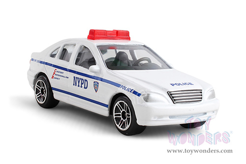 Daron Realtoy® - N.Y.P.D. Police Car (3" diecast model car, White) RT8953P