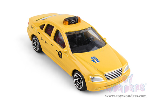 Daron Realtoy® - N.Y.C. Ford Taxi Cab (3" diecast model car, Yellow) RT8953T