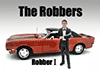 American Diorama Figurine - The Robbers - Robber I (1/18 scale, Black) 23883