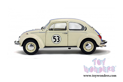 Solido - Volkswagen Beetle 1303 Racer #53 Hardtop (1973, 1/18 scale diecast model car, Cream) S1800505