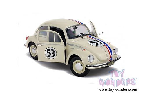Solido - Volkswagen Beetle 1303 Racer #53 Hardtop (1973, 1/18 scale diecast model car, Cream) S1800505