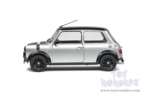 Solido - Mini Cooper Sport "Street Fighter" (1998, 1/18 scale diecast model car, Platinum Silver/Black hood and top) S1800608