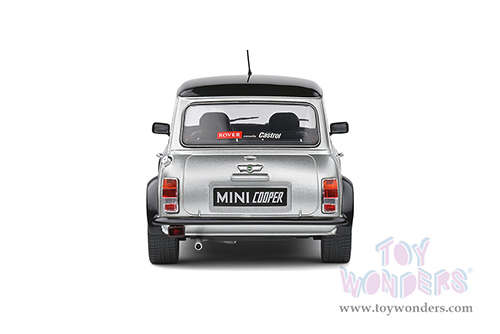 Solido - Mini Cooper Sport "Street Fighter" (1998, 1/18 scale diecast model car, Platinum Silver/Black hood and top) S1800608