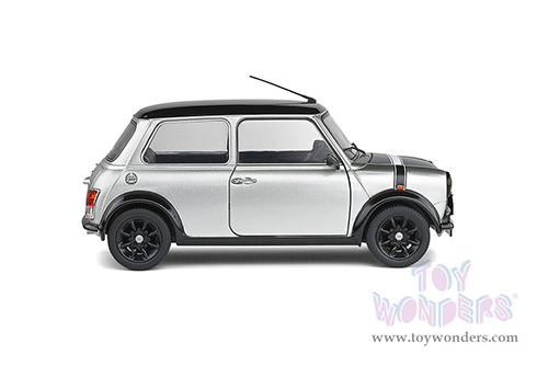 Solido - Mini Cooper Sport "Street Fighter" (1998, 1/18 scale diecast model car, Platinum Silver/Black hood and top) S1800608