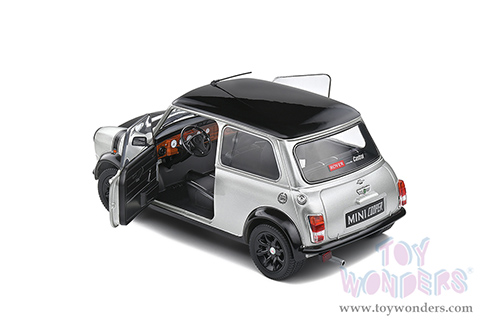 Solido - Mini Cooper Sport "Street Fighter" (1998, 1/18 scale diecast model car, Platinum Silver/Black hood and top) S1800608