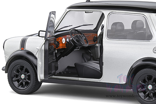 Solido - Mini Cooper Sport "Street Fighter" (1998, 1/18 scale diecast model car, Platinum Silver/Black hood and top) S1800608