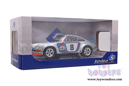 Solido - Porsche 911 RSR 2.7 Targa Florio #8 Martini Racing Hardtop (1973, 1/18 scale diecast model car, Silver) S1801104