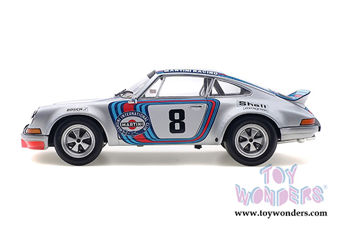 Solido - Porsche 911 RSR 2.7 Targa Florio #8 Martini Racing Hardtop (1973, 1/18 scale diecast model car, Silver) S1801104