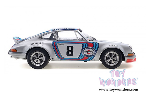 Solido - Porsche 911 RSR 2.7 Targa Florio #8 Martini Racing Hardtop (1973, 1/18 scale diecast model car, Silver) S1801104