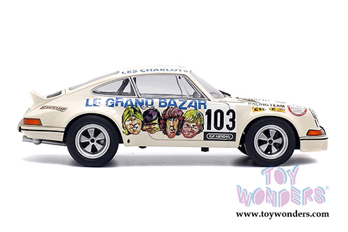 Solido - Porsche 911 RSR 2.7 Le Grand Bazar #103 Hardtop (1973, 1/18 scale diecast model car, Cream) S1801106