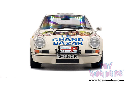 Solido - Porsche 911 RSR 2.7 Le Grand Bazar #103 Hardtop (1973, 1/18 scale diecast model car, Cream) S1801106