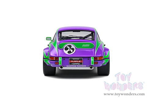 Solido Competition - Porsche 911 RSR #3 Gérard Larrousse/Willi Kauhsen "Purple Hippy Tribute" 24 Hours of Le Mans (1973, 1/18 scale diecast model car, Purple/Green) S1801117