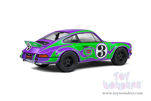 Solido Competition - Porsche 911 RSR #3 Gérard Larrousse/Willi Kauhsen "Purple Hippy Tribute" 24 Hours of Le Mans (1973, 1/18 scale diecast model car, Purple/Green) S1801117