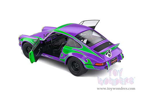 Solido Competition - Porsche 911 RSR #3 Gérard Larrousse/Willi Kauhsen "Purple Hippy Tribute" 24 Hours of Le Mans (1973, 1/18 scale diecast model car, Purple/Green) S1801117