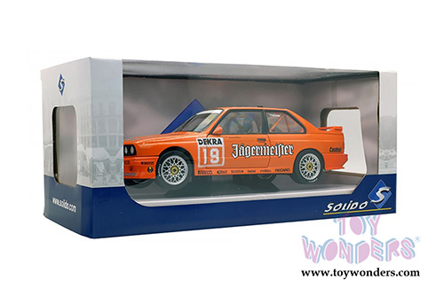 Solido - BMW E30 M3 DTM Hardtop (1992, 1/18 scale diecast model car, Orange) S1801504