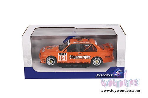 Solido - BMW E30 M3 DTM Hardtop (1992, 1/18 scale diecast model car, Orange) S1801504