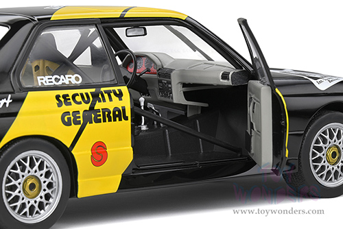 Solido Competition - BMW E30 M3 #31 Kurt Thiim "LuK" DTM Deutsche Tourenwagen Masters (1988, 1/18 scale diecast model car, Black/Yellow) S1801508