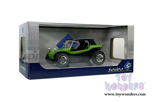 Solido - Buggy Meyers Manx Soft Roof (1968, 1/18 scale diecast model car, Green/Black) S1802703