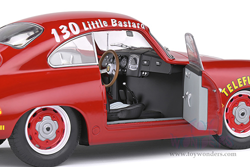 Solido Competition - Porsche 356 Pre-A #130 James Dean Tribute (1953, 1/18 scale diecast model car, Red) S1802804