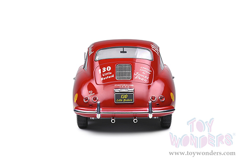 Solido Competition - Porsche 356 Pre-A #130 James Dean Tribute (1953, 1/18 scale diecast model car, Red) S1802804