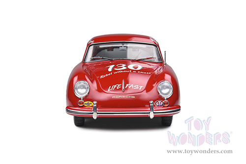 Solido Competition - Porsche 356 Pre-A #130 James Dean Tribute (1953, 1/18 scale diecast model car, Red) S1802804