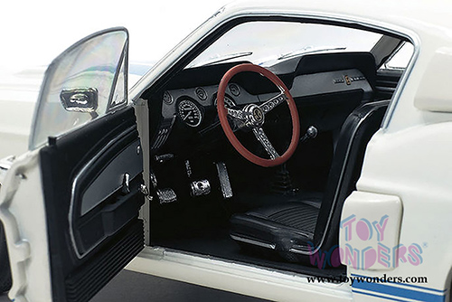 Solido - Shelby Mustang GT500 Hardtop (1967, 1/18 scale diecast model car, White/w Blue stripes) S1802901