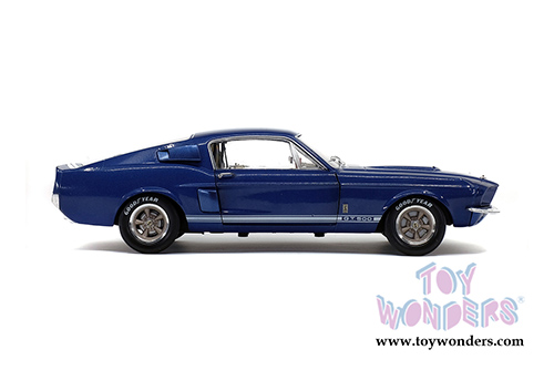 Solido - Ford Mustang Shelby GT500 Hardtop (1967, 1/18 scale diecast model car, Nightmist Blue/White) S1802903