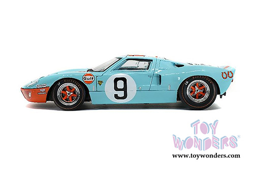 Solido - Ford GT40 MKI #9 Gulf&reg; Oil 24H of Le Mans (1/18 scale diecast model car, Light Blue/Orange) S1803001