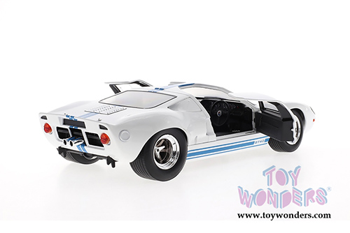 Solido - Ford GT40 Widebody T-Top (1968, 1/18 scale diecast model car, White w/Blue) S1803002