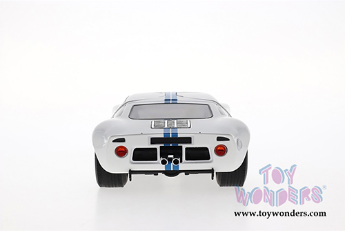 Solido - Ford GT40 Widebody T-Top (1968, 1/18 scale diecast model car, White w/Blue) S1803002
