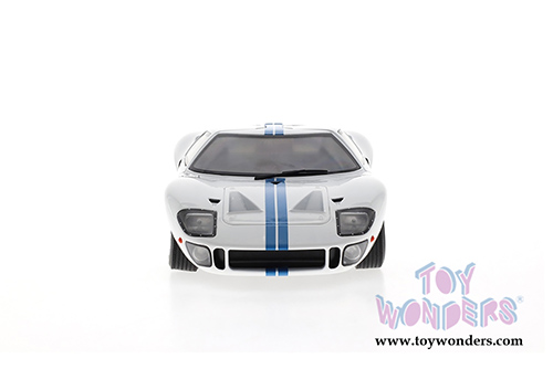 Solido - Ford GT40 Widebody T-Top (1968, 1/18 scale diecast model car, White w/Blue) S1803002