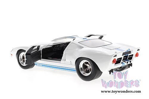 Solido - Ford GT40 Widebody T-Top (1968, 1/18 scale diecast model car, White w/Blue) S1803002