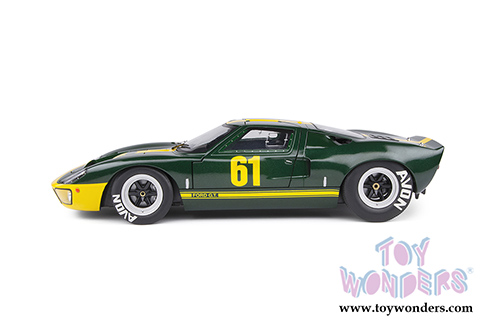 Solido Competition - Ford GT40 MK.1 #61 - Jim Clark Ford Performance Collection (1966, 1/18 scale diecast model car, Green/Yellow) S1803004