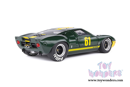 Solido Competition - Ford GT40 MK.1 #61 - Jim Clark Ford Performance Collection (1966, 1/18 scale diecast model car, Green/Yellow) S1803004
