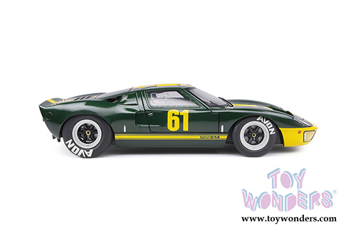 Solido Competition - Ford GT40 MK.1 #61 - Jim Clark Ford Performance Collection (1966, 1/18 scale diecast model car, Green/Yellow) S1803004