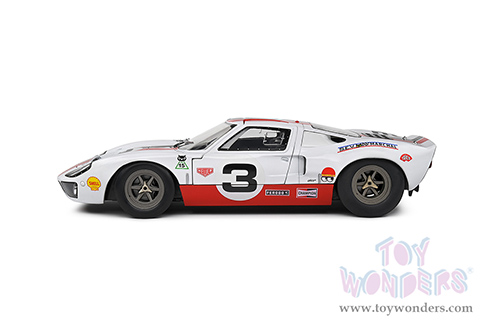Solido Competition - Ford GT40 MK.1 #3 - Eric Dean Design (2015, 1/18 scale diecast model car, White/Red/Black stripes) S1803010