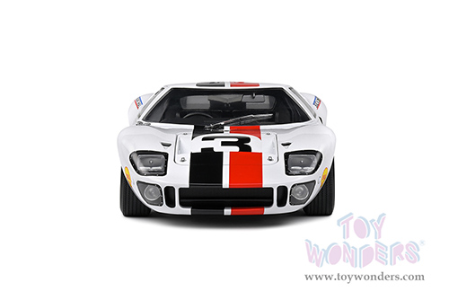 Solido Competition - Ford GT40 MK.1 #3 - Eric Dean Design (2015, 1/18 scale diecast model car, White/Red/Black stripes) S1803010