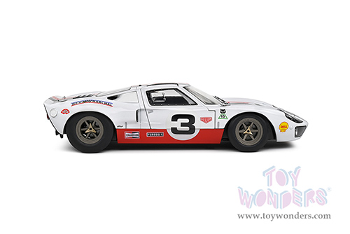 Solido Competition - Ford GT40 MK.1 #3 - Eric Dean Design (2015, 1/18 scale diecast model car, White/Red/Black stripes) S1803010