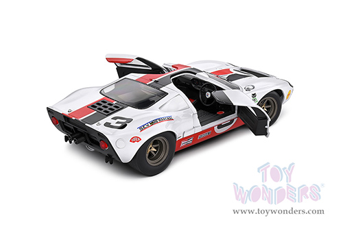 Solido Competition - Ford GT40 MK.1 #3 - Eric Dean Design (2015, 1/18 scale diecast model car, White/Red/Black stripes) S1803010