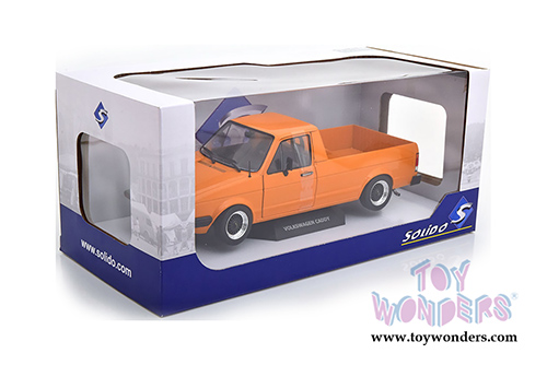 Solido - Volkswagen Caddy MK1 Pickup (1982, 1/18 scale diecast model car, Orange) S1803502