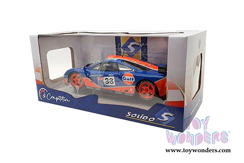 Solido Competition - McLaren F1 GTR Short Tail #33 Le Mans 24 Hour Bellm/Letho/Weaver (1996, 1/18 scale diecast model car, Blue/Orange) S1804101