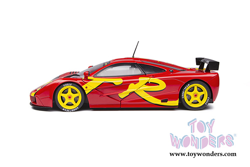 Solido - McLaren F1 GTR Short Tail Launch Livery (1996, 1/18 scale diecast model car, Red/Yellow) S1804102