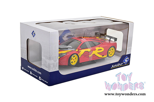 Solido - McLaren F1 GTR Short Tail Launch Livery (1996, 1/18 scale diecast model car, Red/Yellow) S1804102