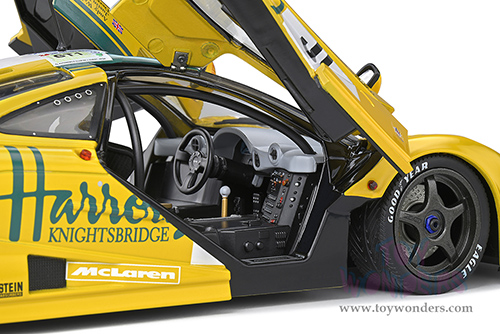 Solido Competition - McLaren F1 GTR Short Tail #51 24H of Le Mans (1995) Andy Wallace / Derek Bell / Justin Bell "Harrod's" (1/18 scale diecast model car, Yellow/Green) S1804105
