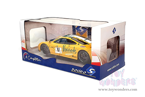 Solido Competition - McLaren F1 GTR Short Tail #51 24H of Le Mans (1995) Andy Wallace / Derek Bell / Justin Bell "Harrod's" (1/18 scale diecast model car, Yellow/Green) S1804105