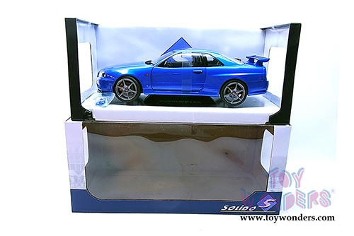 Solido - Nissan Skyline GT-R (R34) Hardtop (1999, 1/18 scale diecast model car, Bayside Blue) S1804301