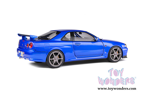 Solido - Nissan Skyline GT-R (R34) Hardtop (1999, 1/18 scale diecast model car, Bayside Blue) S1804301