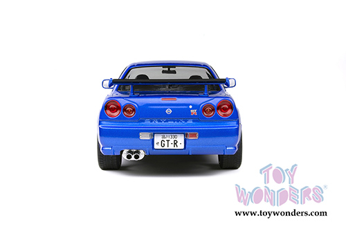Solido - Nissan Skyline GT-R (R34) Hardtop (1999, 1/18 scale diecast model car, Bayside Blue) S1804301