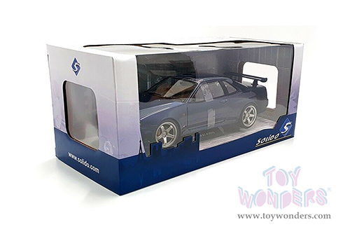 Solido - Nissan Skyline (R34) GT-R Hardtop (1999, 1/18 scale diecast model car, Midnight Purple) S1804303